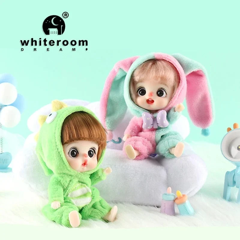 Ob11 Bjd Puppenzubehör Bett Body Obitsu 11 Kleidung Puppen für Mädchen Jungen Spielzeug Baby Kawaii Anime Spielzeugartikel Pyjama Miniatur