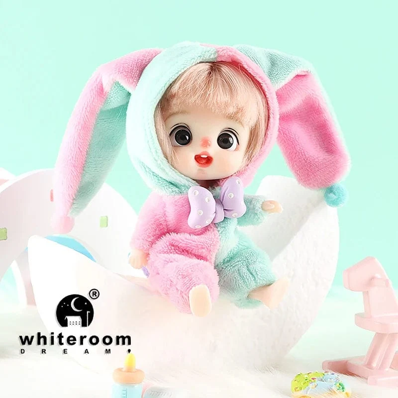 Ob11 Bjd Puppenzubehör Bett Body Obitsu 11 Kleidung Puppen für Mädchen Jungen Spielzeug Baby Kawaii Anime Spielzeugartikel Pyjama Miniatur