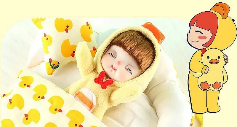 Ob11 Bjd Puppenzubehör Bett Body Obitsu 11 Kleidung Puppen für Mädchen Jungen Spielzeug Baby Kawaii Anime Spielzeugartikel Pyjama Miniatur