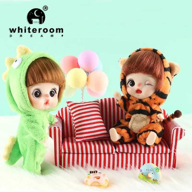 Ob11 Bjd Puppenzubehör Bett Body Obitsu 11 Kleidung Puppen für Mädchen Jungen Spielzeug Baby Kawaii Anime Spielzeugartikel Pyjama Miniatur