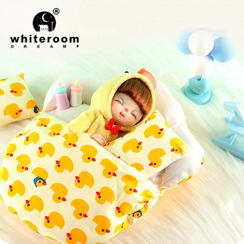 Ob11 Bjd Puppenzubehör Bett Body Obitsu 11 Kleidung Puppen für Mädchen Jungen Spielzeug Baby Kawaii Anime Spielzeugartikel Pyjama Miniatur