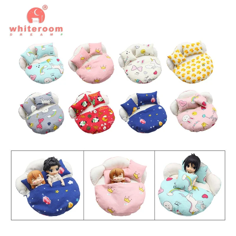 Ob11 Bjd Puppenzubehör Bett Body Obitsu 11 Kleidung Puppen für Mädchen Jungen Spielzeug Baby Kawaii Anime Spielzeugartikel Pyjama Miniatur
