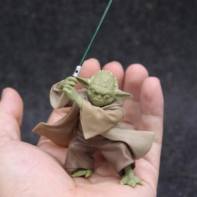 Star Wars Mandalorianer Meister YODA mit Schwert Actionfigur Spielzeug