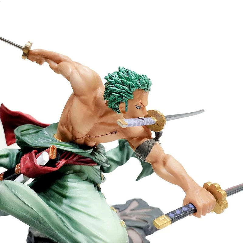Hot One Piece 10 cm Anime Figur GK Roronoa Zoro Dreiklinge Sa-Maximum Manga Anime Statue Actionfigur Sammlung Modell Kinderspielzeug