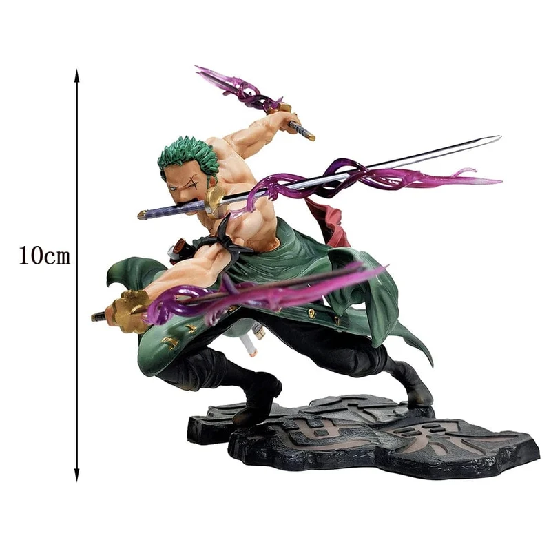 Hot One Piece 10 cm Anime Figur GK Roronoa Zoro Dreiklinge Sa-Maximum Manga Anime Statue Actionfigur Sammlung Modell Kinderspielzeug