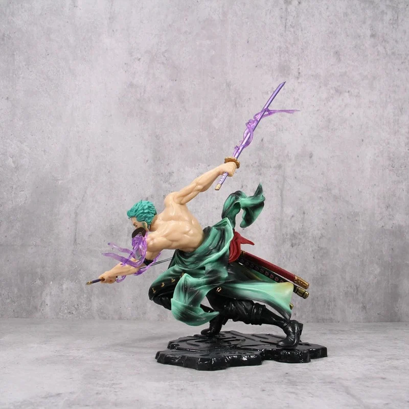 Hot One Piece 10 cm Anime Figur GK Roronoa Zoro Dreiklinge Sa-Maximum Manga Anime Statue Actionfigur Sammlung Modell Kinderspielzeug