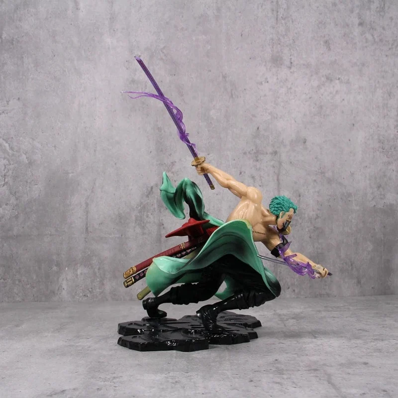 Hot One Piece 10 cm Anime Figur GK Roronoa Zoro Dreiklinge Sa-Maximum Manga Anime Statue Actionfigur Sammlung Modell Kinderspielzeug