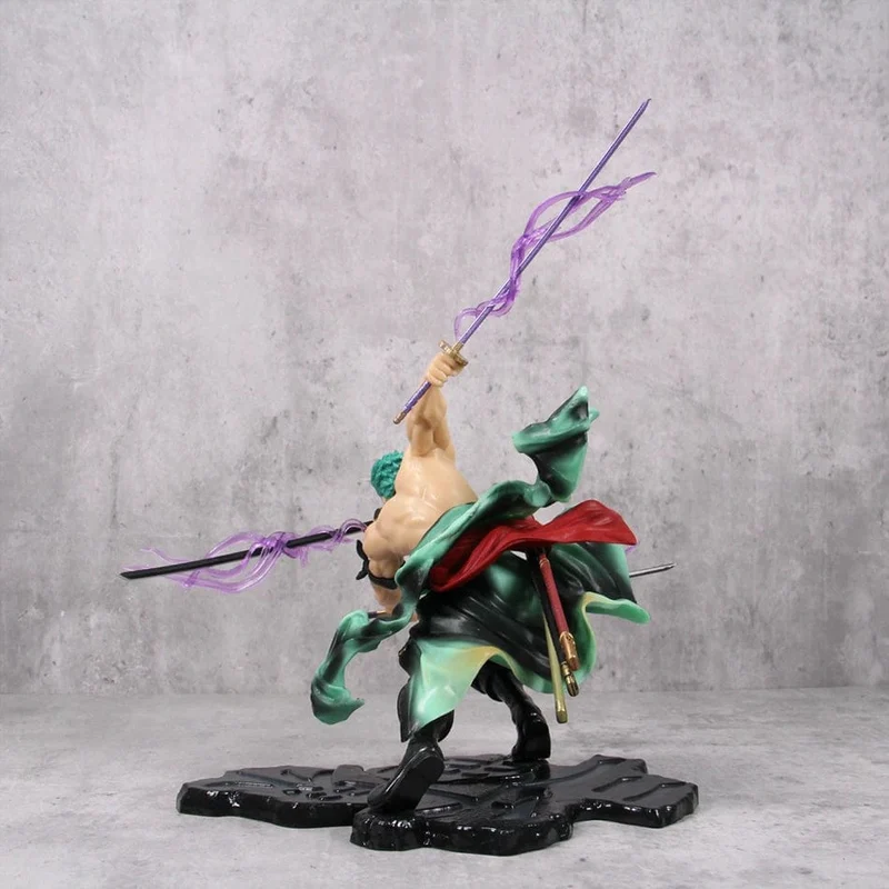Hot One Piece 10 cm Anime Figur GK Roronoa Zoro Dreiklinge Sa-Maximum Manga Anime Statue Actionfigur Sammlung Modell Kinderspielzeug