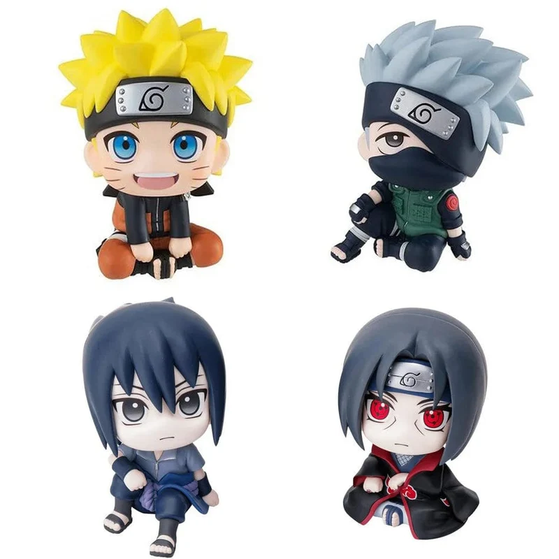 Heiße 10cm Naruto Anime Figur Uzumaki Naruto Kakashi Uchiha Sasuke Itachi Niedliche Spielzeug Q Figurals Action Figur Modell