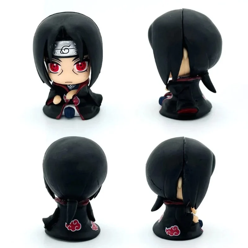 Heiße 10cm Naruto Anime Figur Uzumaki Naruto Kakashi Uchiha Sasuke Itachi Niedliche Spielzeug Q Figurals Action Figur Modell