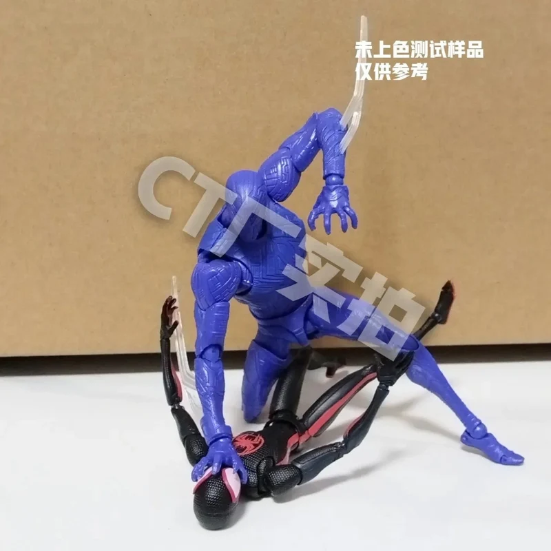 Ct Spider-Man 2099 Shf SHFiguarts Spiderman Across The Spider-Verse Part One Anime Actionfiguren Modell Statue Spielzeug Geschenke