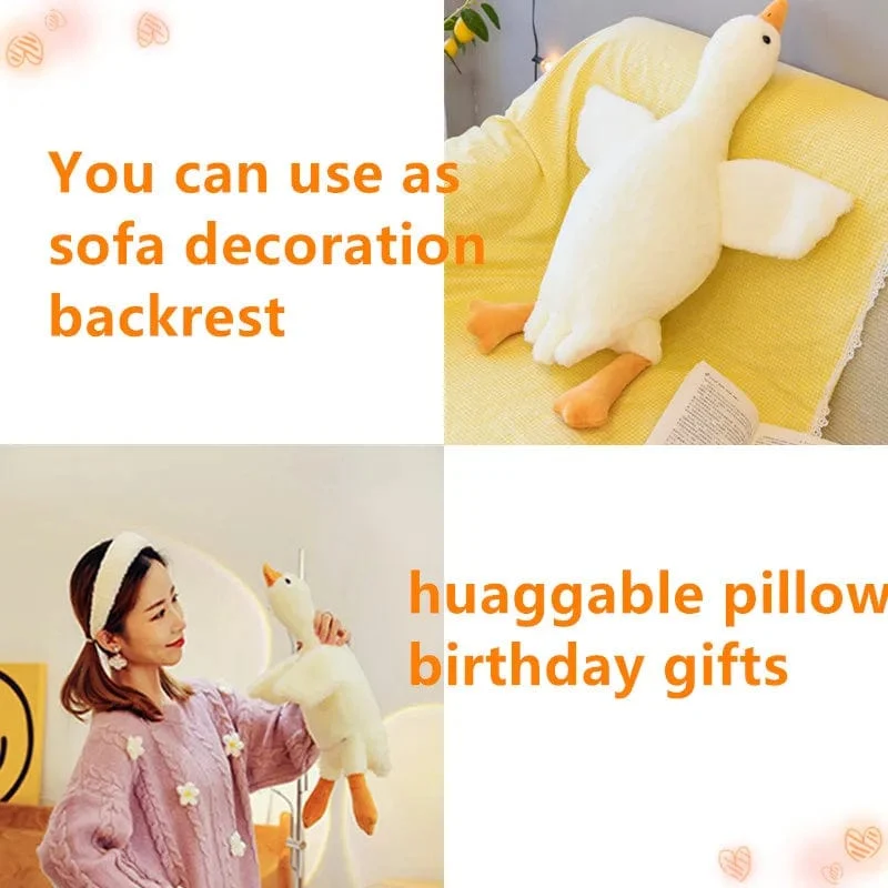 50/130CM Hot Goose Plüsch Weiche Ente Schlafkissen Sofakissen Kinder Freundin Geburtstagsgeschenk