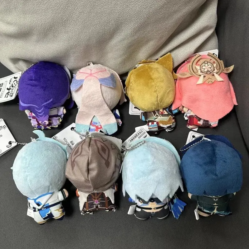 10CM Impact Tartaglia Kaeya Diluc Venti Xiao Klee Plüsch Anhänger Spielzeug Mini Schlüsselbund Puppe Rucksack Zubehör Für Geschenk