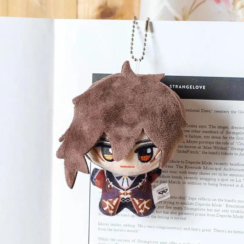 10CM Impact Tartaglia Kaeya Diluc Venti Xiao Klee Plüsch Anhänger Spielzeug Mini Schlüsselbund Puppe Rucksack Zubehör Für Geschenk