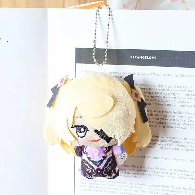 10CM Impact Tartaglia Kaeya Diluc Venti Xiao Klee Plüsch Anhänger Spielzeug Mini Schlüsselbund Puppe Rucksack Zubehör Für Geschenk