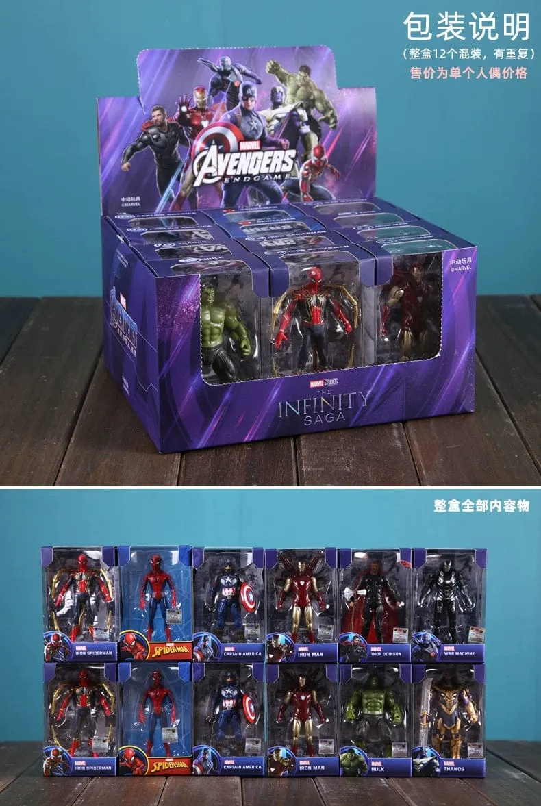 Disney ZD Original Marvel Legends The Avengers Iron Man Spider Man Thor Captain America Thanos Hulk War Machine Actionfiguren