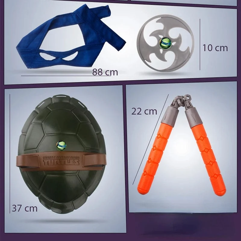 Anime Figur Ninja Turtles Film Fantasy Rüstung Spielzeug Waffe Leo Raph Mikey Don Cosplay Shell Requisiten Kreatives Geschenk für Freunde