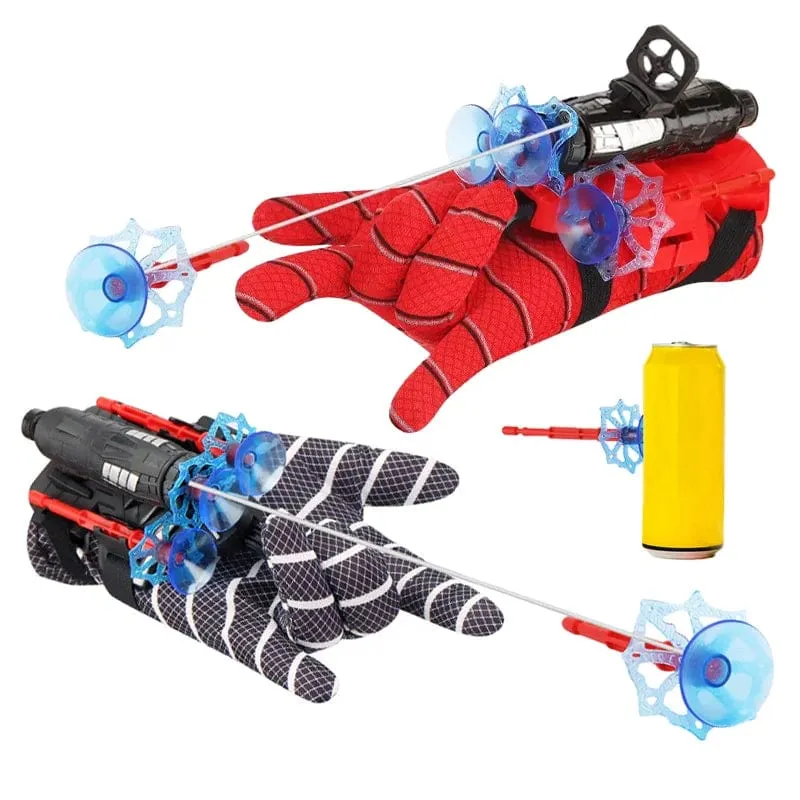 Cartoon-Superhelden-Spinnenseidenwerfer-Spielzeug, lustiges Schädlingsbekämpfungsspielzeug, Anime-Figuren, Cosplay, Spinnennetzwerfer, Spielzeug, Kindergeschenk
