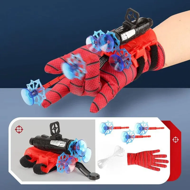 Cartoon-Superhelden-Spinnenseidenwerfer-Spielzeug, lustiges Schädlingsbekämpfungsspielzeug, Anime-Figuren, Cosplay, Spinnennetzwerfer, Spielzeug, Kindergeschenk