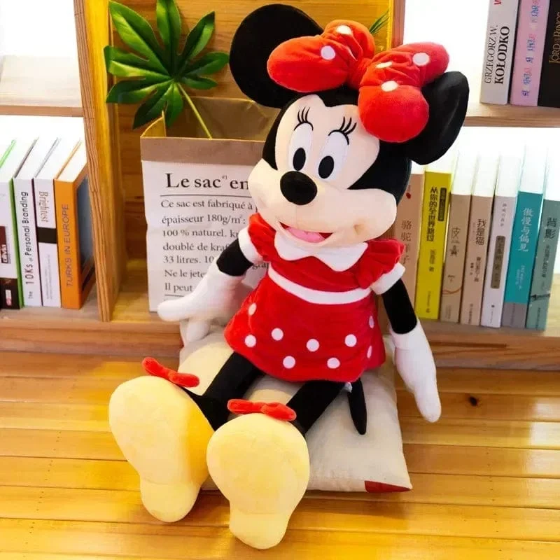Neu Disney Cartoon Nette Mickey Minnie Plüsch Puppe Baumwolle Gefüllt Super Weiche Kristall Samt Stofftiere Mädchen