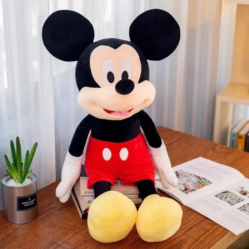 Neu Disney Cartoon Nette Mickey Minnie Plüsch Puppe Baumwolle Gefüllt Super Weiche Kristall Samt Stofftiere Mädchen