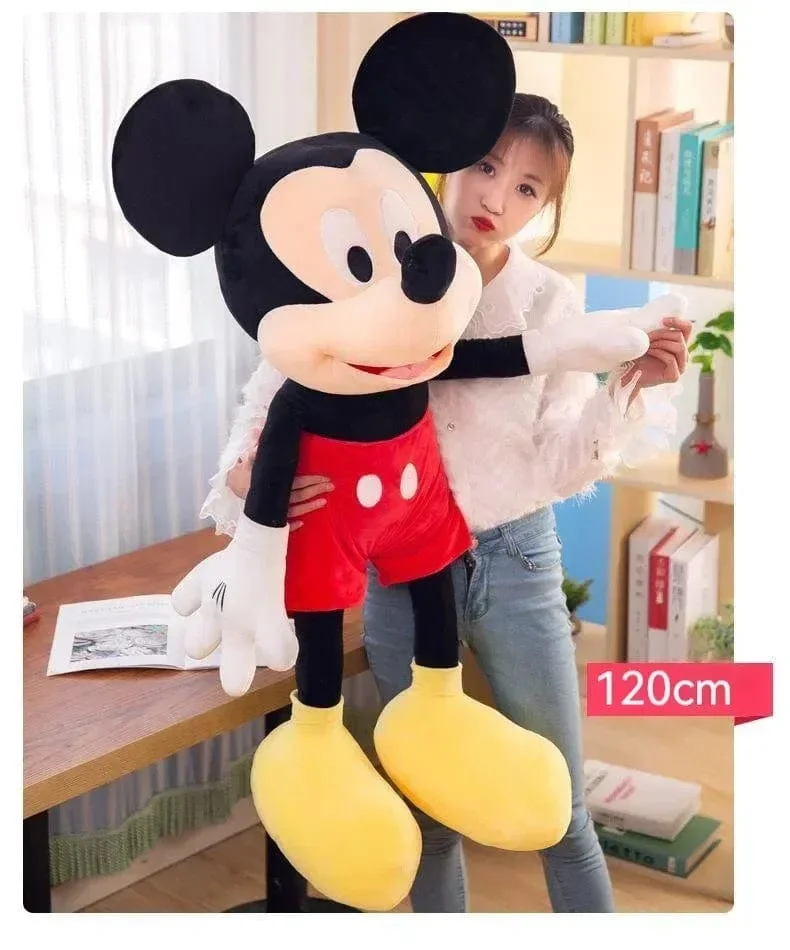 Neu Disney Cartoon Nette Mickey Minnie Plüsch Puppe Baumwolle Gefüllt Super Weiche Kristall Samt Stofftiere Mädchen
