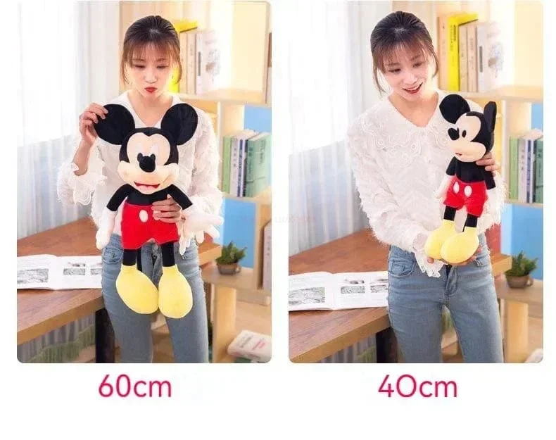 Neu Disney Cartoon Nette Mickey Minnie Plüsch Puppe Baumwolle Gefüllt Super Weiche Kristall Samt Stofftiere Mädchen