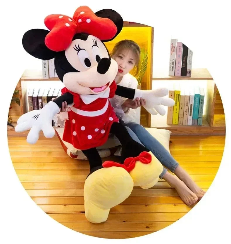 Neu Disney Cartoon Nette Mickey Minnie Plüsch Puppe Baumwolle Gefüllt Super Weiche Kristall Samt Stofftiere Mädchen