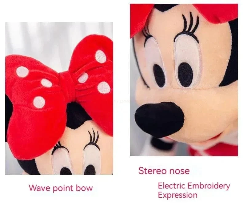Neu Disney Cartoon Nette Mickey Minnie Plüsch Puppe Baumwolle Gefüllt Super Weiche Kristall Samt Stofftiere Mädchen