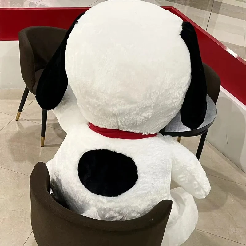 Großes Snoopy-Plüschtier, Kawaii, weißer Hund, weiches Kissen, ausgestopfte Puppe, Cartoon-Tier, Geburtstagsgeschenke für Freundinnen und Kinder