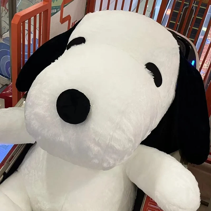 Großes Snoopy-Plüschtier, Kawaii, weißer Hund, weiches Kissen, ausgestopfte Puppe, Cartoon-Tier, Geburtstagsgeschenke für Freundinnen und Kinder