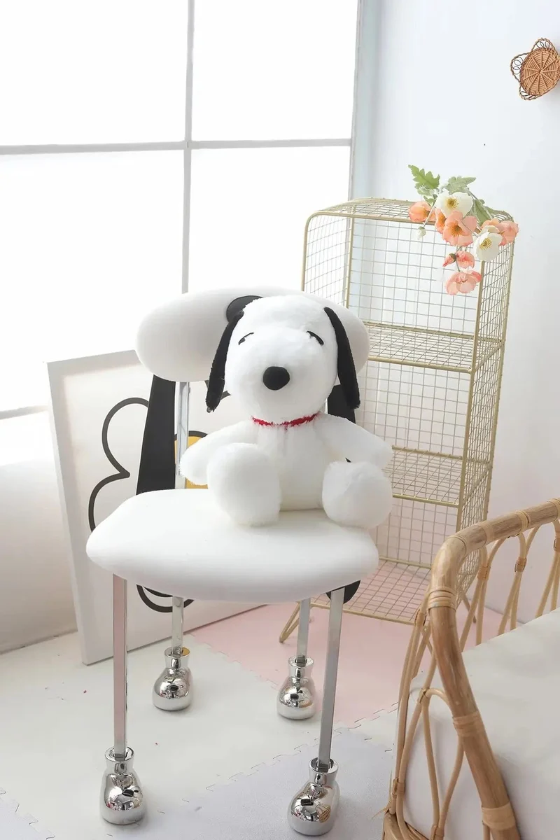 Großes Snoopy-Plüschtier, Kawaii, weißer Hund, weiches Kissen, ausgestopfte Puppe, Cartoon-Tier, Geburtstagsgeschenke für Freundinnen und Kinder