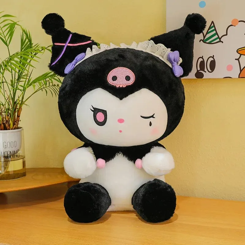 25/50cm Sanrio Dark Devil Kuromi Puppe Plüschtier Süßes Mädchen Stoffpuppe Großes Plüschkissen Kindergeburtstagsgeschenk