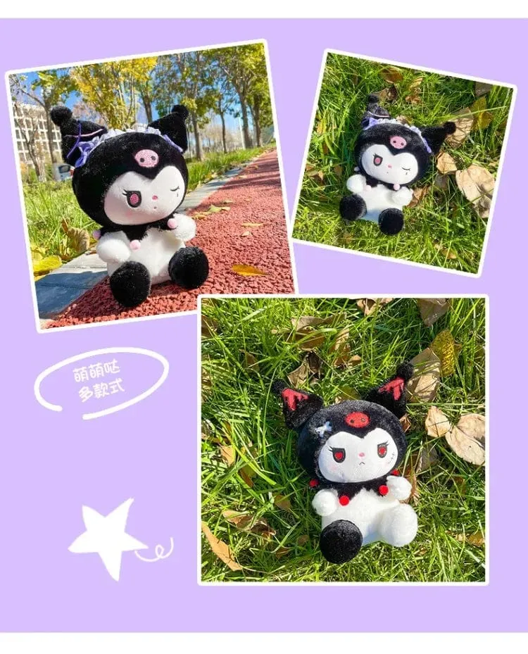 25/50cm Sanrio Dark Devil Kuromi Puppe Plüschtier Süßes Mädchen Stoffpuppe Großes Plüschkissen Kindergeburtstagsgeschenk