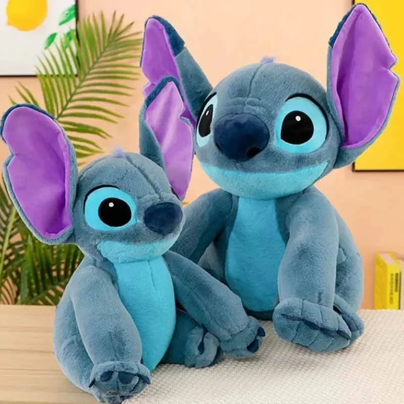 Disney Stitch Plüsch Spielzeug Puppen Anime Stitch Sitzen Stitch 45/60cm Cartoon Gefüllte Puppe Kinder Tröstendes Kissen Kinder Geschenke