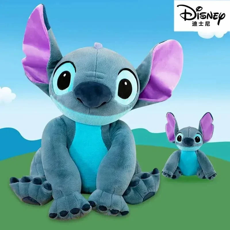 Disney Stitch Plüsch Spielzeug Puppen Anime Stitch Sitzen Stitch 45/60cm Cartoon Gefüllte Puppe Kinder Tröstendes Kissen Kinder Geschenke