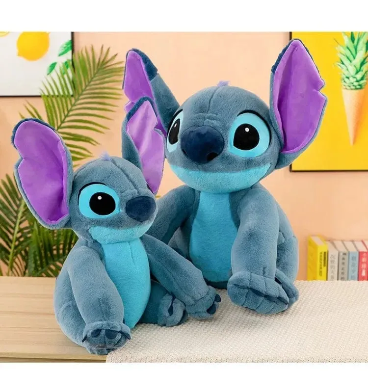 Disney Stitch Plüsch Spielzeug Puppen Anime Stitch Sitzen Stitch 45/60cm Cartoon Gefüllte Puppe Kinder Tröstendes Kissen Kinder Geschenke