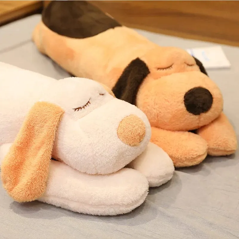 150 cm riesiges, schönes, weiches Hundeplüschkissen aus Daunenbaumwolle, Puppe, ausgestopftes Haustier, Puppe, Baby, langes Schlafkissen, Begleitgeschenk für die Freundin
