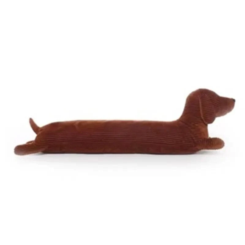 50~110 cm Dackel-Hundeform-Plüschkissen, lebensechtes, gefülltes Wurfkissen für Sofa, Stuhl, Heimdekoration, langes Hundekissen, Geschenk