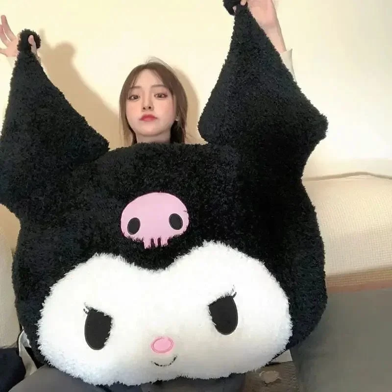 Übergroßes Kuromi Melody Sanrio Plüschtier, superweiches Plüschkissen, Kwaii Plüschtier, Kindergeburtstagsgeschenke