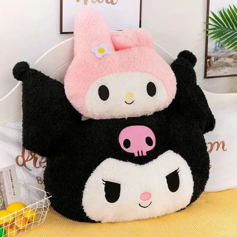 Übergroßes Kuromi Melody Sanrio Plüschtier, superweiches Plüschkissen, Kwaii Plüschtier, Kindergeburtstagsgeschenke