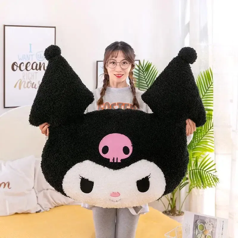Übergroßes Kuromi Melody Sanrio Plüschtier, superweiches Plüschkissen, Kwaii Plüschtier, Kindergeburtstagsgeschenke