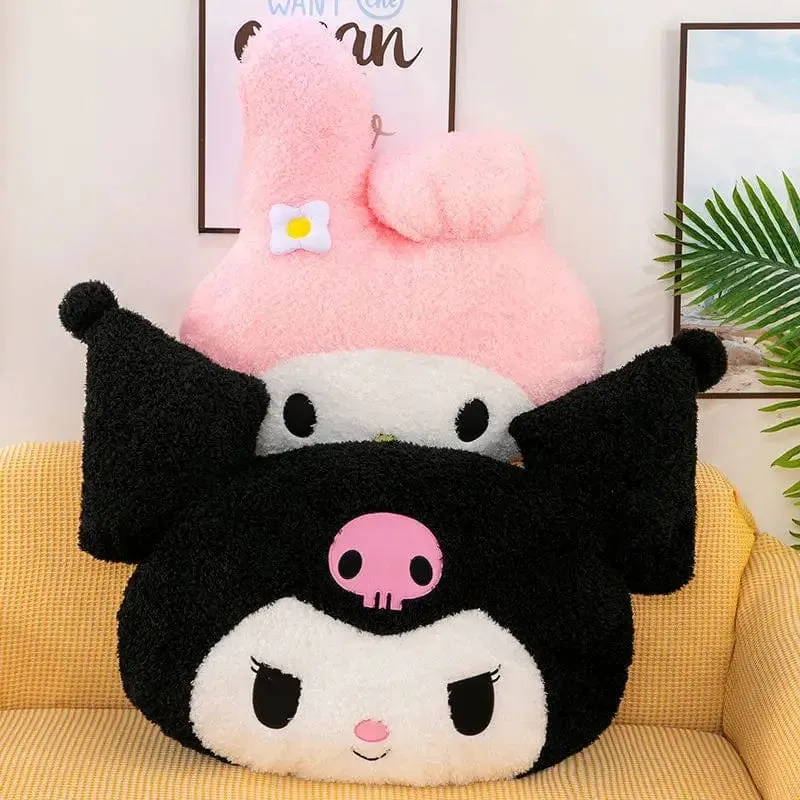 Übergroßes Kuromi Melody Sanrio Plüschtier, superweiches Plüschkissen, Kwaii Plüschtier, Kindergeburtstagsgeschenke