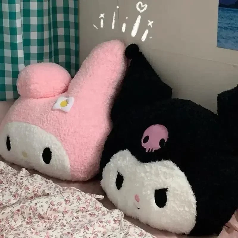 Übergroßes Kuromi Melody Sanrio Plüschtier, superweiches Plüschkissen, Kwaii Plüschtier, Kindergeburtstagsgeschenke