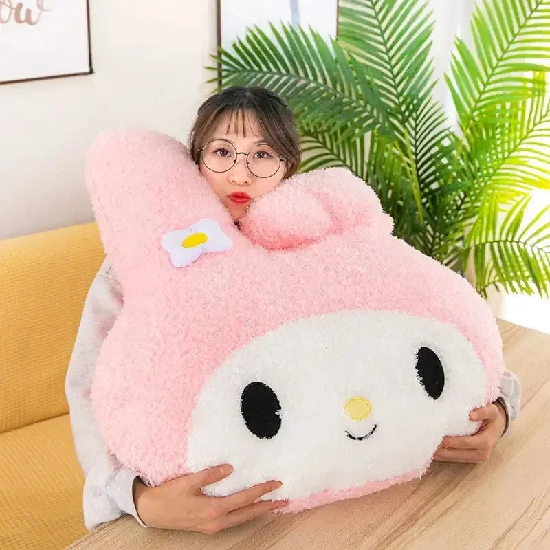 Übergroßes Kuromi Melody Sanrio Plüschtier, superweiches Plüschkissen, Kwaii Plüschtier, Kindergeburtstagsgeschenke
