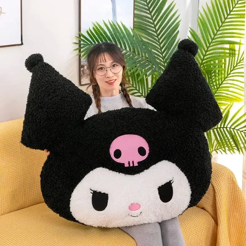 Übergroßes Kuromi Melody Sanrio Plüschtier, superweiches Plüschkissen, Kwaii Plüschtier, Kindergeburtstagsgeschenke