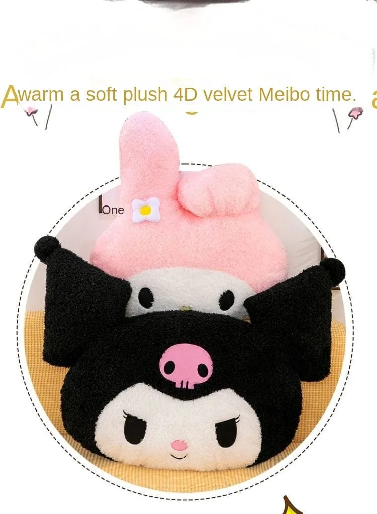 Übergroßes Kuromi Melody Sanrio Plüschtier, superweiches Plüschkissen, Kwaii Plüschtier, Kindergeburtstagsgeschenke