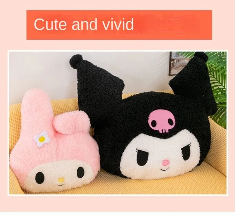 Übergroßes Kuromi Melody Sanrio Plüschtier, superweiches Plüschkissen, Kwaii Plüschtier, Kindergeburtstagsgeschenke