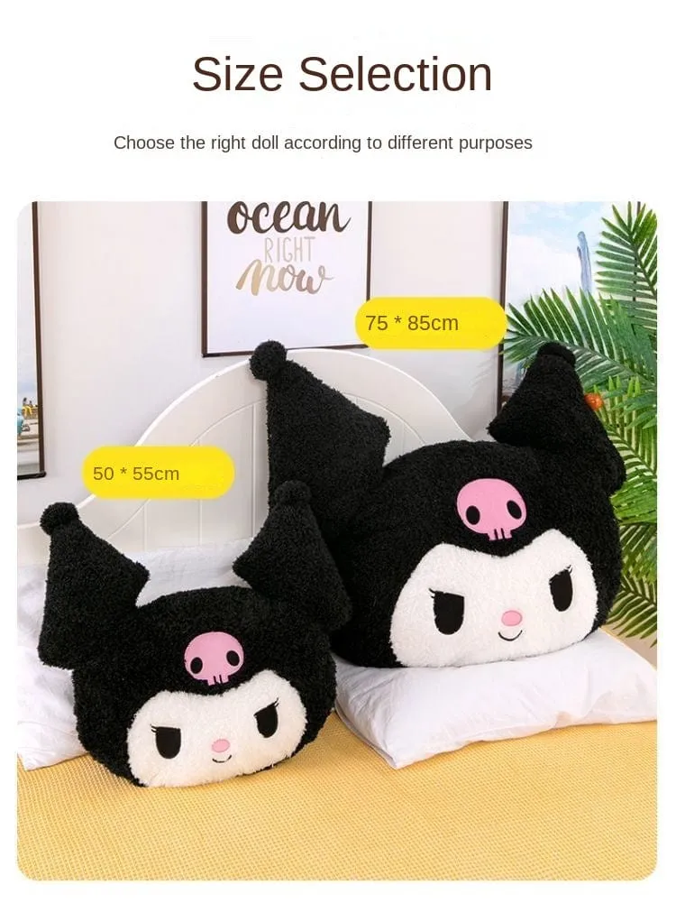 Übergroßes Kuromi Melody Sanrio Plüschtier, superweiches Plüschkissen, Kwaii Plüschtier, Kindergeburtstagsgeschenke
