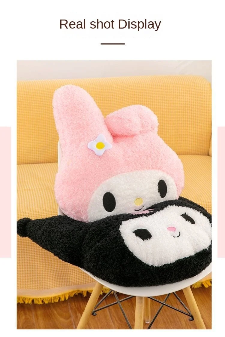 Übergroßes Kuromi Melody Sanrio Plüschtier, superweiches Plüschkissen, Kwaii Plüschtier, Kindergeburtstagsgeschenke